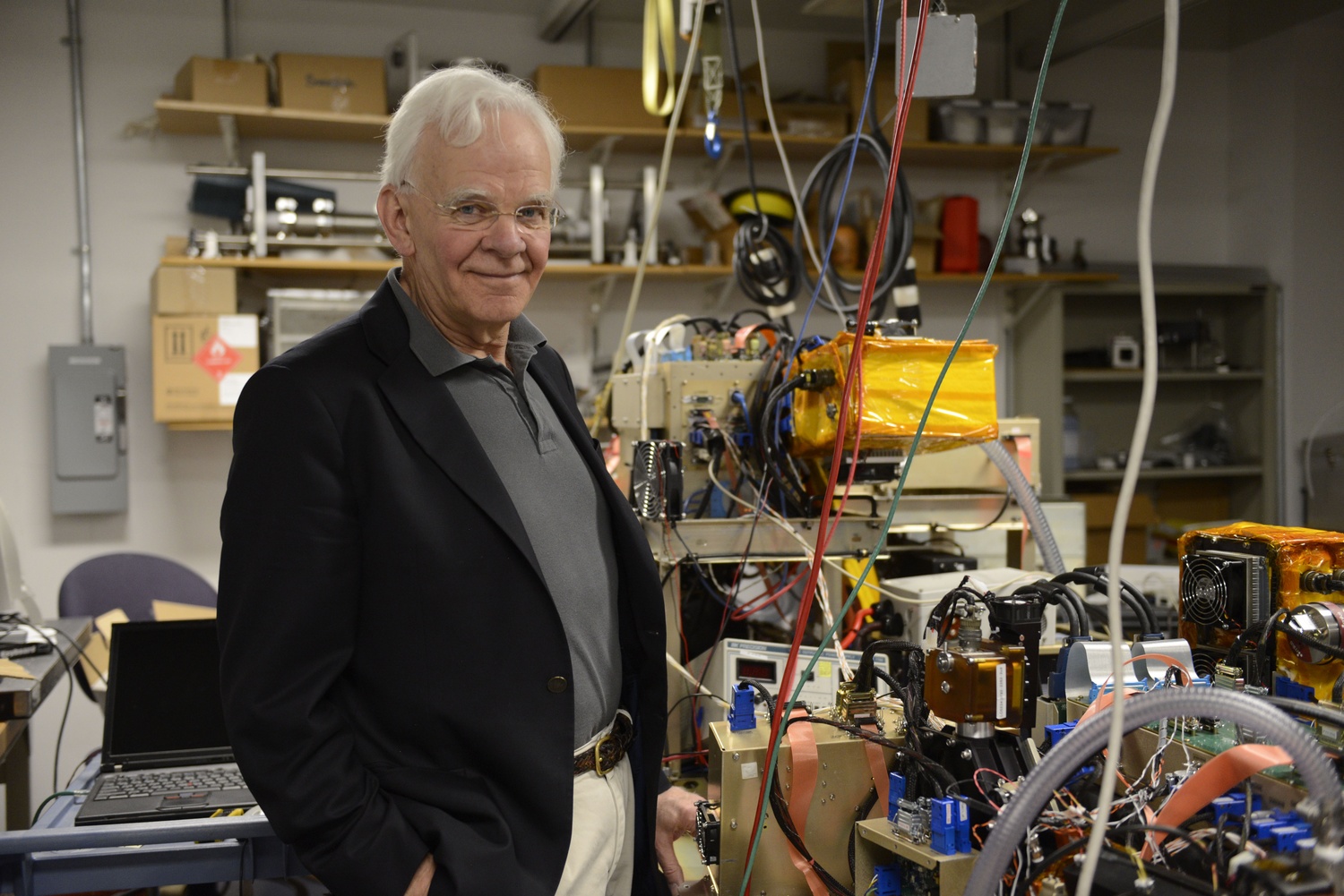 Chemistry professor James Anderson leads a research team of 20 that focuses on the interaction between climate and energy. 
