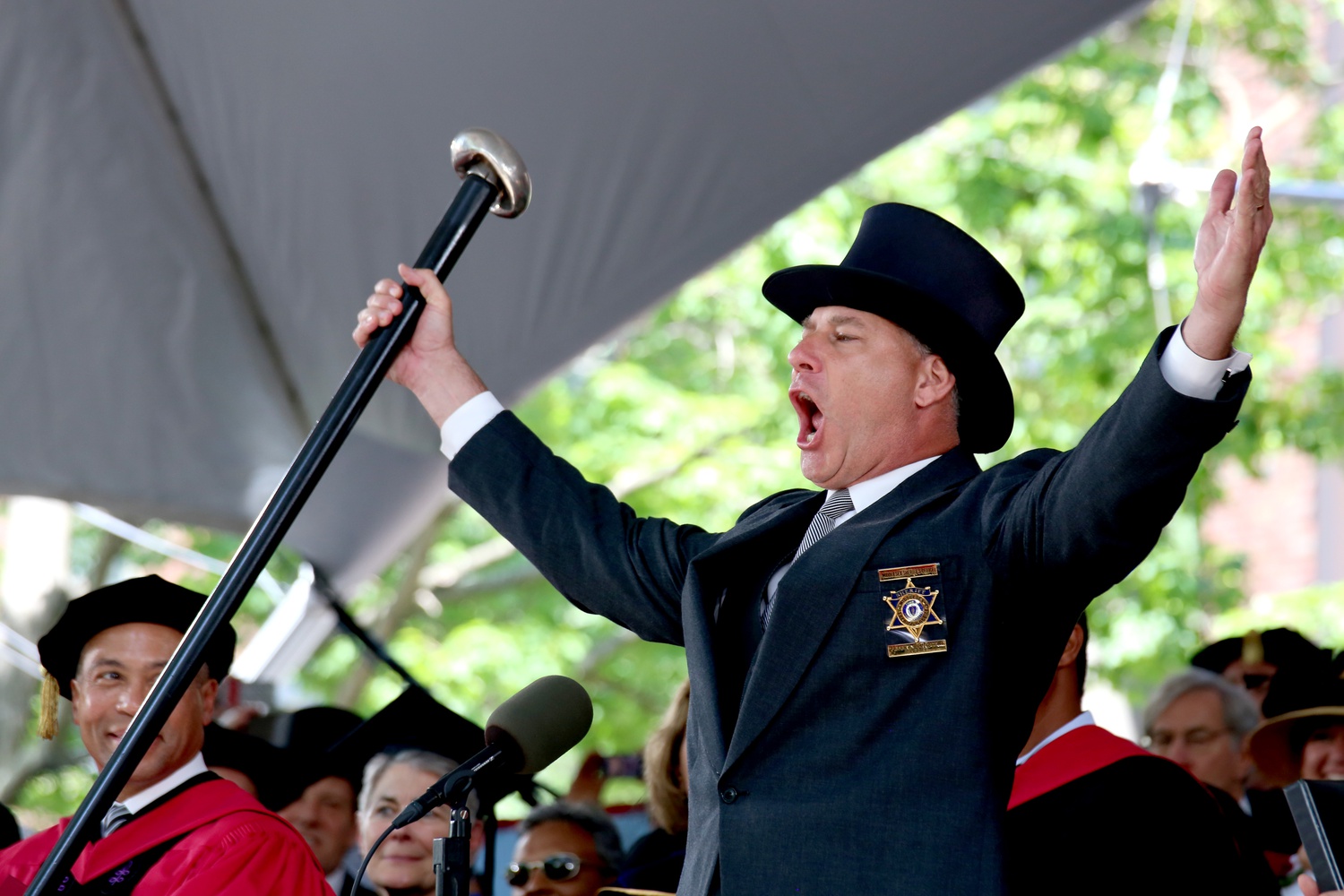 Sheriff of Middlesex County Peter J. Koutoujian adjourned the Morning Exercises of Commencement 2015.