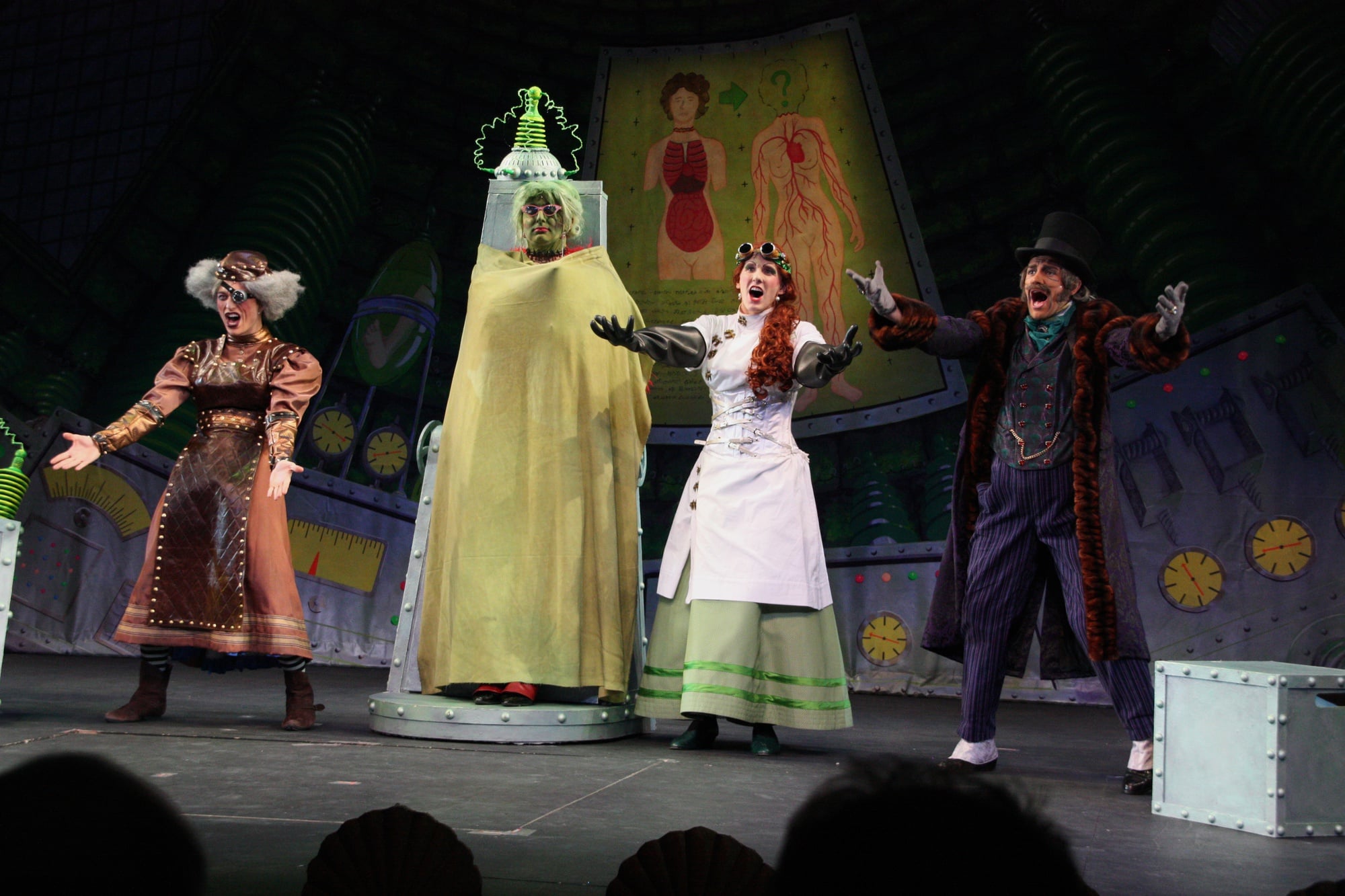 Alex M. Willis '14, David A. Sheynberg '16, Karl Kopczynski '15, and Max McGillivray '16 perform in Hasty Pudding Theatricals' 166th production "Victorian Secrets." As of Monday evening, 17 undergraduate women have been signing up for auditions for the group despite its traditional all-male cast. 