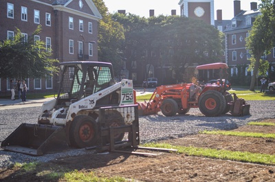 Cover image for Despite Protest, Campus Services Will Pave Part of MAC Quad