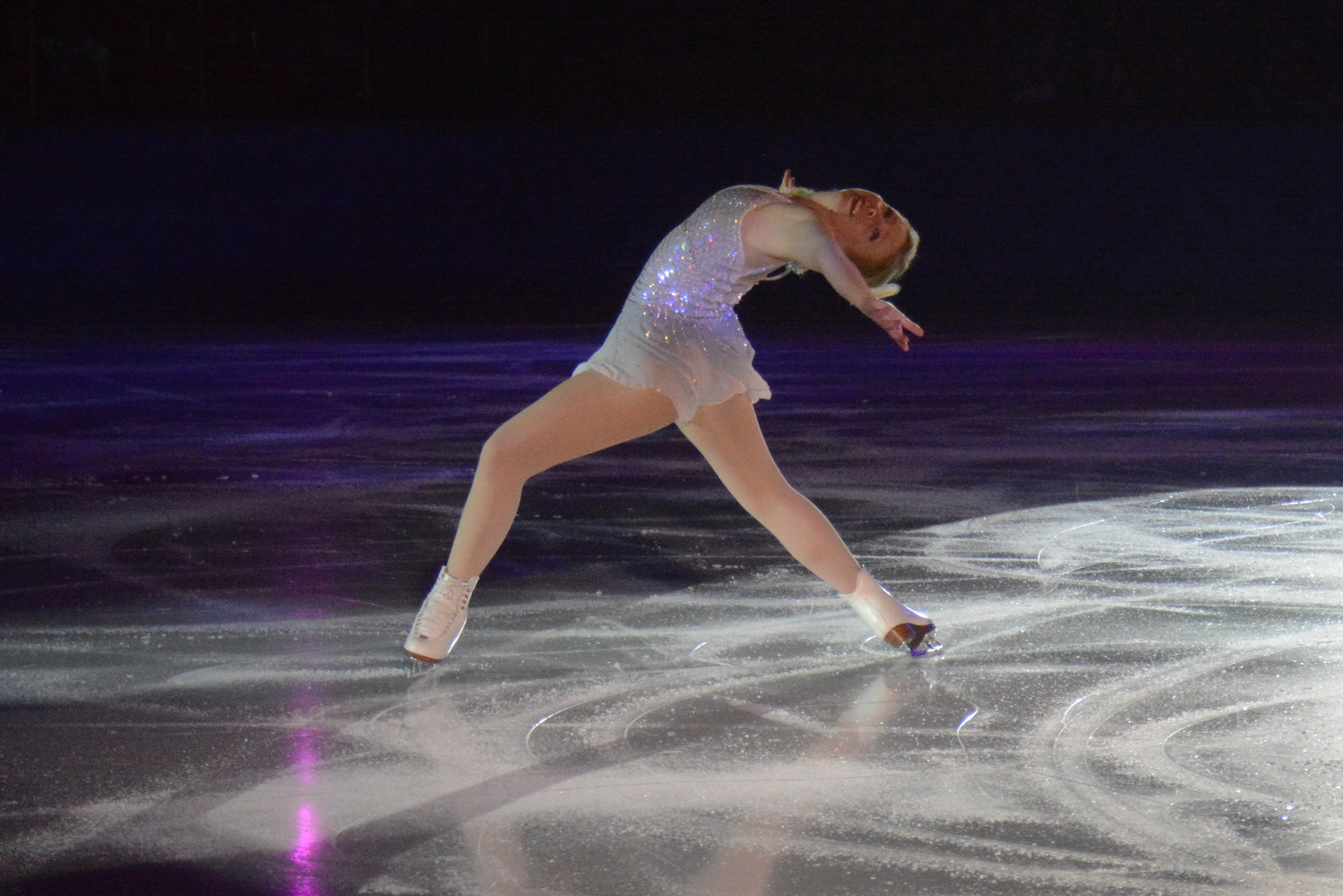 Rachael Flatt, a 2010 National Champion and Olympian, performs during Evening with Champions, a charity figure skating show run by Harvard students benefiting the Jimmy Fund for cancer research.