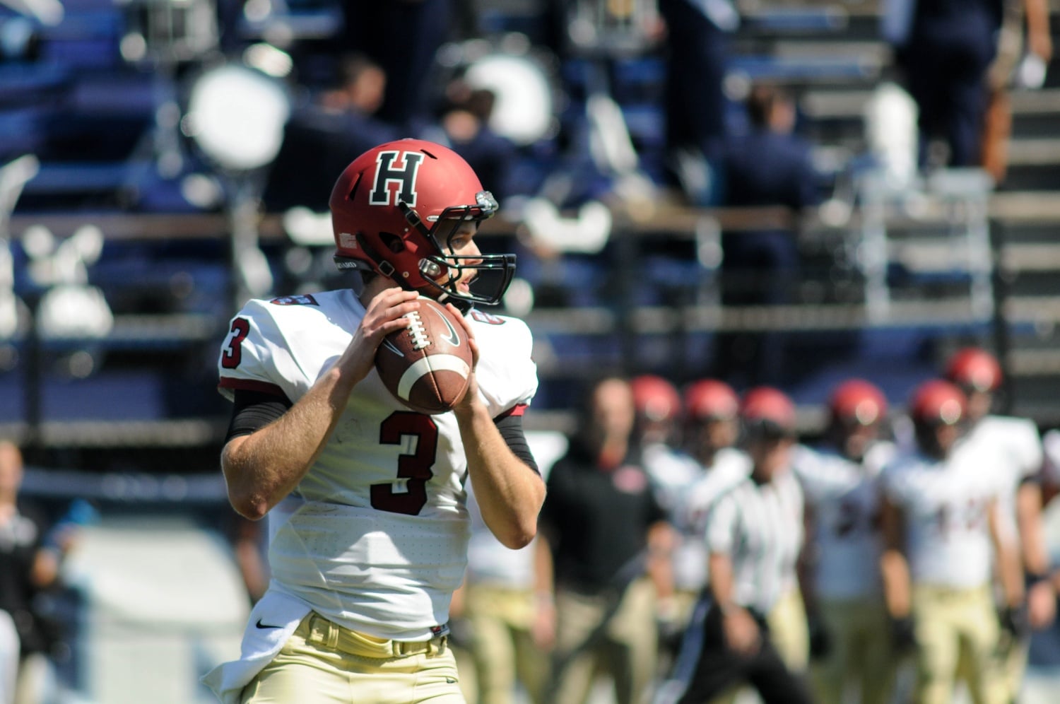 Back under center, Scott Hosch will look to maintain his perfect record as Harvard's playcaller in 2015.