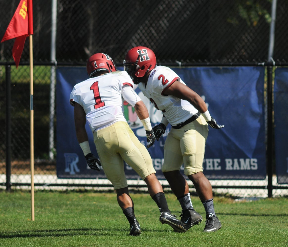 Wide receivers Andrew Fischer (left) and Seitu Smith II (right) combined for 75 catches in 2014.