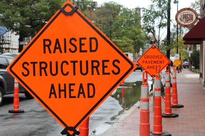 Cover image for Signs Warn of Road Construction