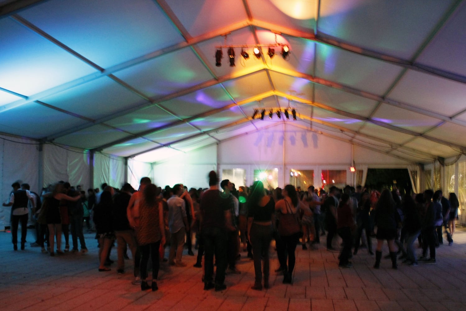 Students dance at [BLANK] Party, a collaborative effort by several women’s groups on campus to create an inclusive social gathering. The name encouraged a free interpretation of affiliation and dress code.