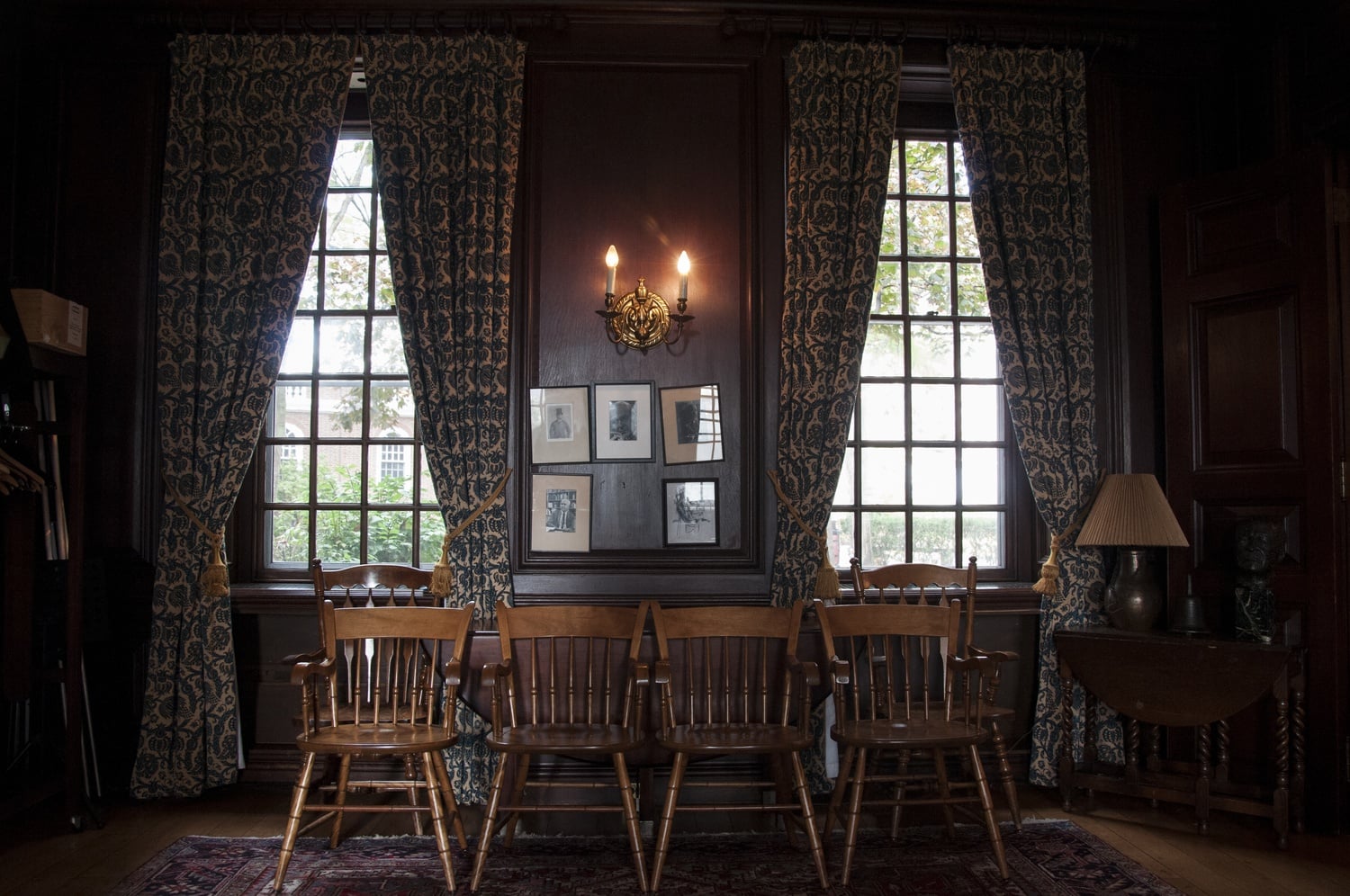 Lavish Monday night banquets take place in a private Eliot House Dining Hall used predominantly for the Society.
