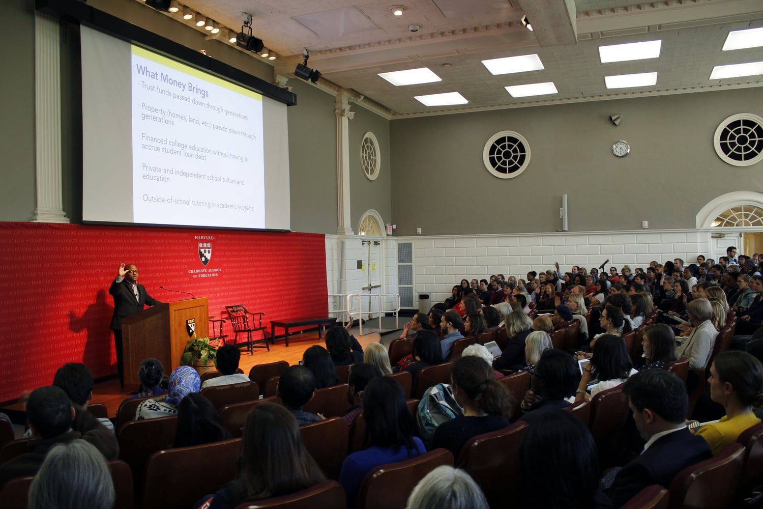 H. Richard Milner, a professor of education at the University of Pittsburgh and author of Rac(e)ing to Class: Confronting Poverty and Race in Schools and Classrooms, discusses the individual and institutional barriers to education experienced by many students of color. His speech was part of the Graduate School of Education’s “Fulfilling the Promise of Diversity,” a collection of conversations around equity and inclusivity in schools around the world.