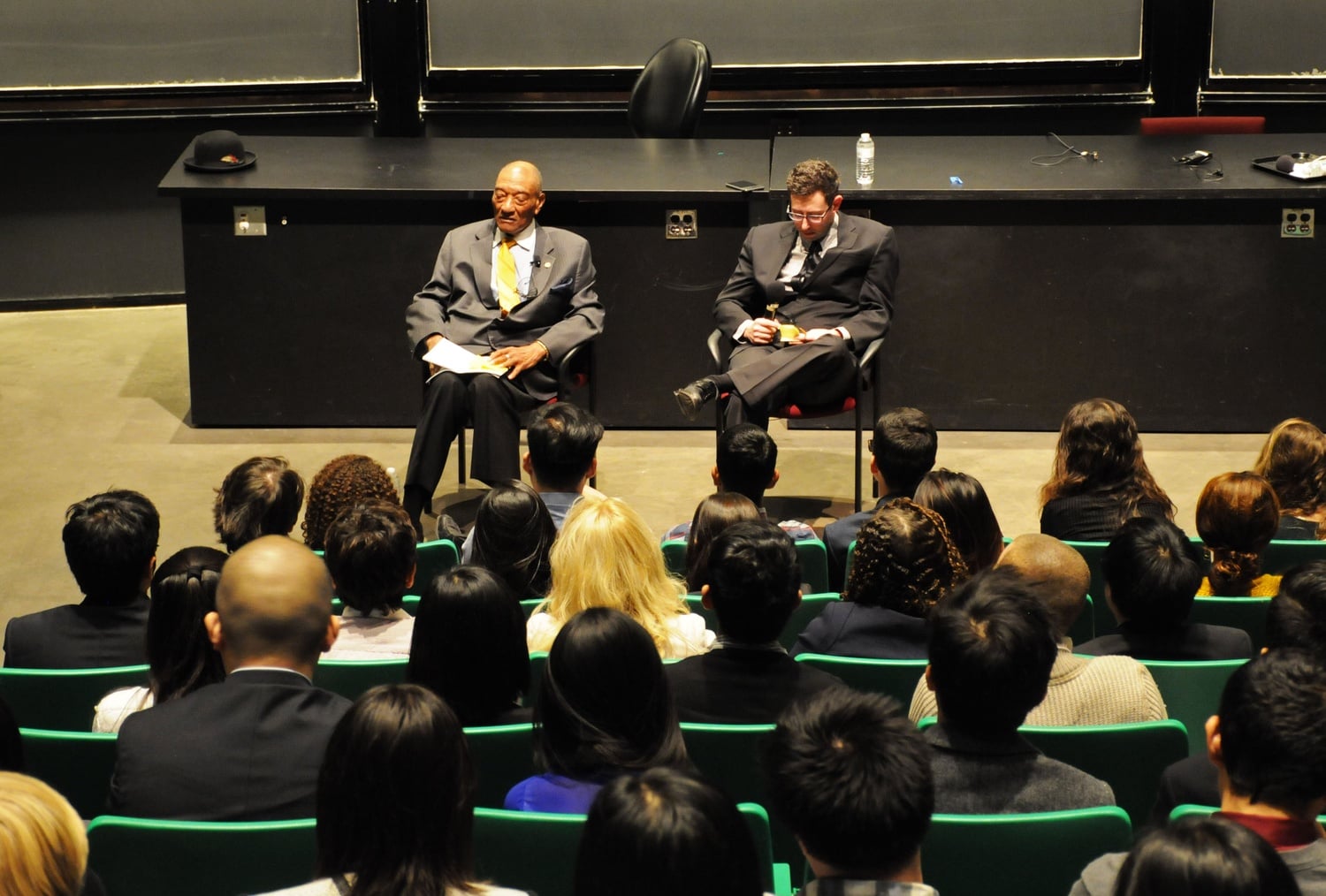Students from the eight Ivy League universities listen as former U.S. Ambassador Edward J. Perkins talks about his experiences with foreign policy. The keynote address was a part of the Ivy Leadership Summit, a two-day conference hosted by the Ivy Council.