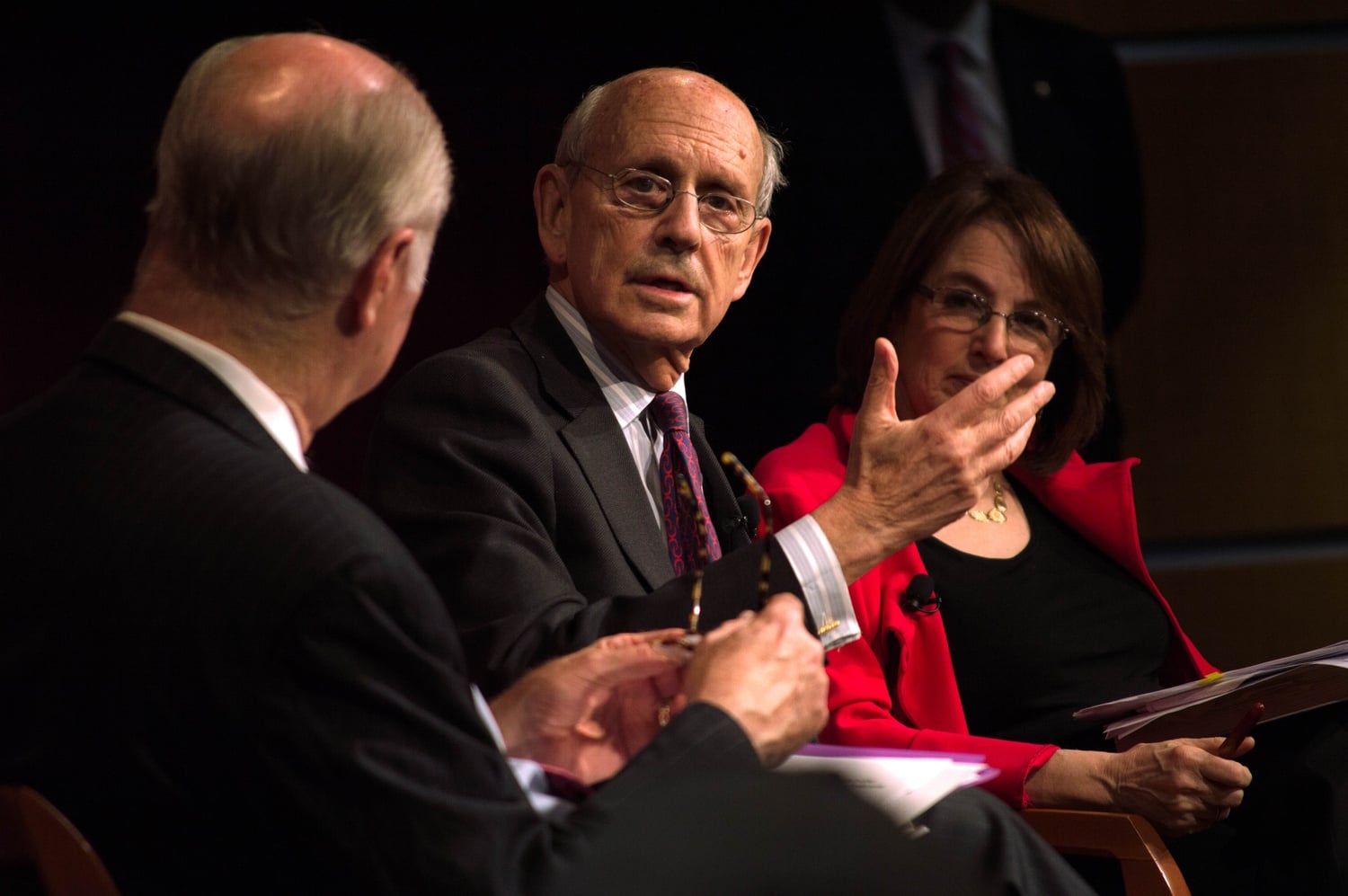 Former Supreme Court Justice Stephen G. Breyer, pictured at a Harvard Institute of Politics event in 2015, will return to teach at Harvard Law School in Fall 2022.