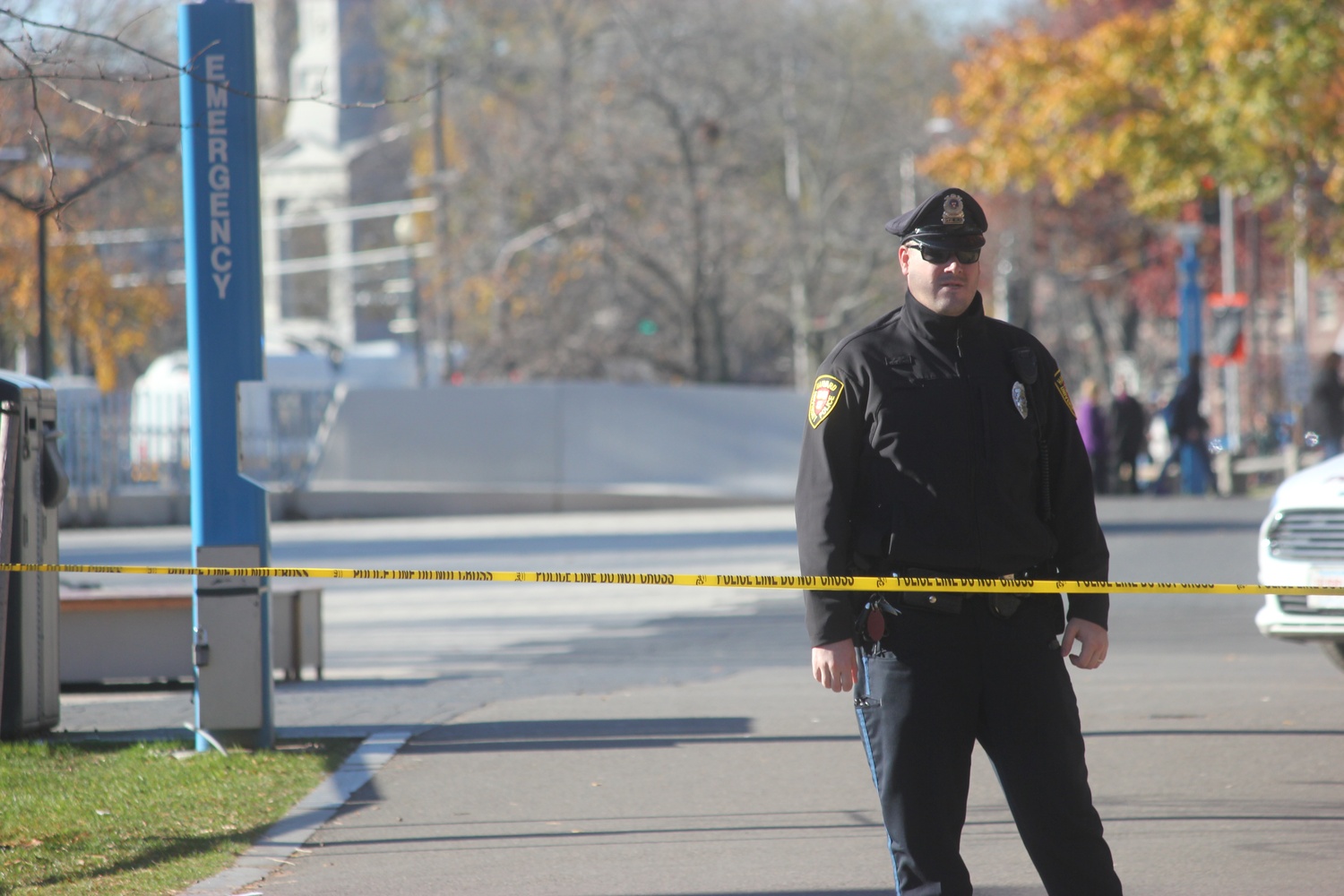 Access to the Science Center Plaza is restricted. Photographer: Lauren A. Sierra