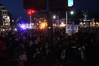 Cover image for Students Rally in Support of Black Activists at Peer Schools
