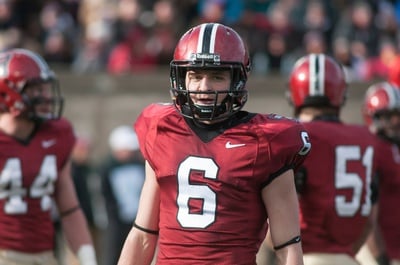 Cover image for Ahern Named Harvard Football's 143rd Captain