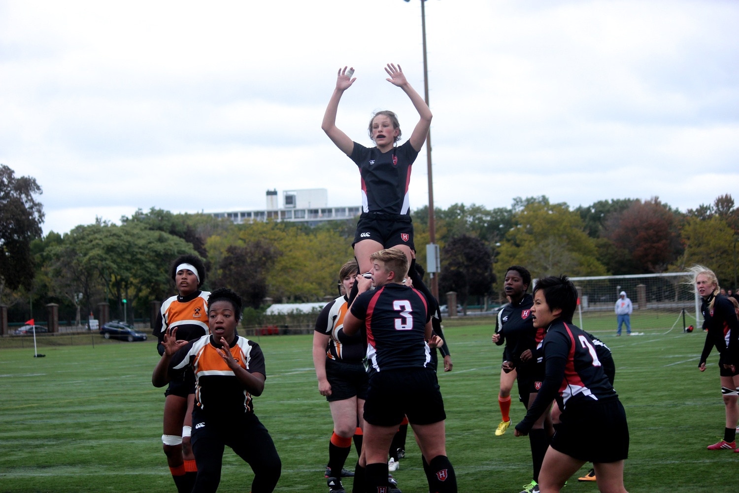 The women's rugby team, now varsity still dons the Radcliffe jersey and has kept the Radcliffe name in solidarity with the women's rugby club that started it all at Harvard.