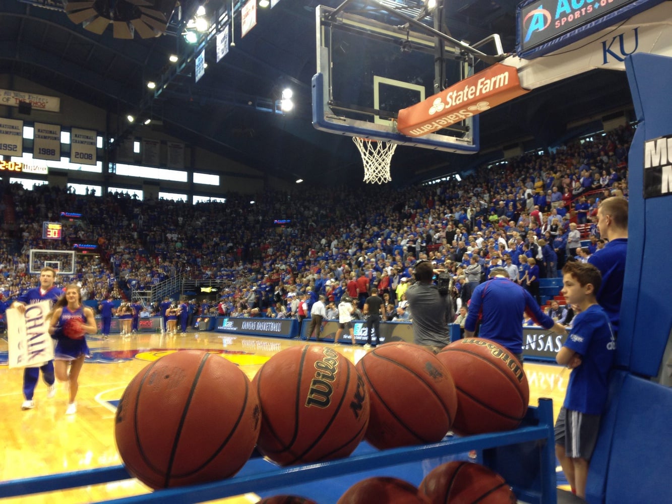 Harvard's upset bid against No. 4 Kansas came up just short Saturday afternoon.