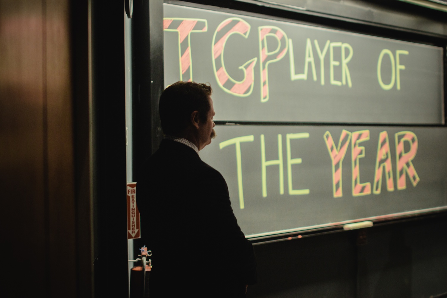 Annually, The Immediate Gratification Players, an improv group, recognizes a comedian by honoring them as the IGP Player of the Year. Nick Offerman follows a legacy of other famous actors, such as Jeff Garlin and, most recently, Keegan-Michael Key.