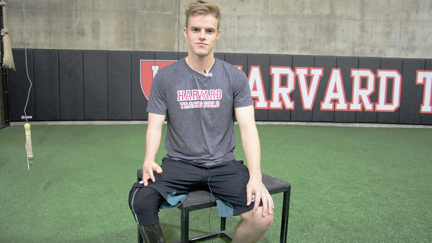 Ask sprinter Nicky Maxwell '19 about his prosthetic device, and he will tell you that he "likes to have a little fun with it."