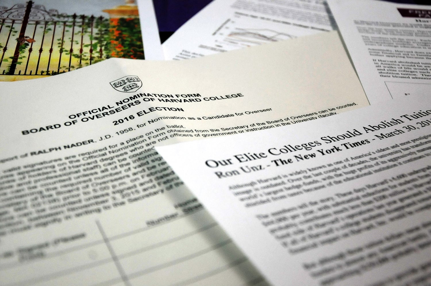 Outsider Slate for Board of Overseers Calls for Free Tuition, Questions ...