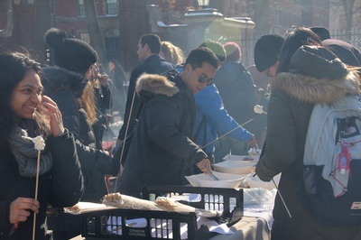 Cover image for Students Gather for Harvard Skate Kickoff