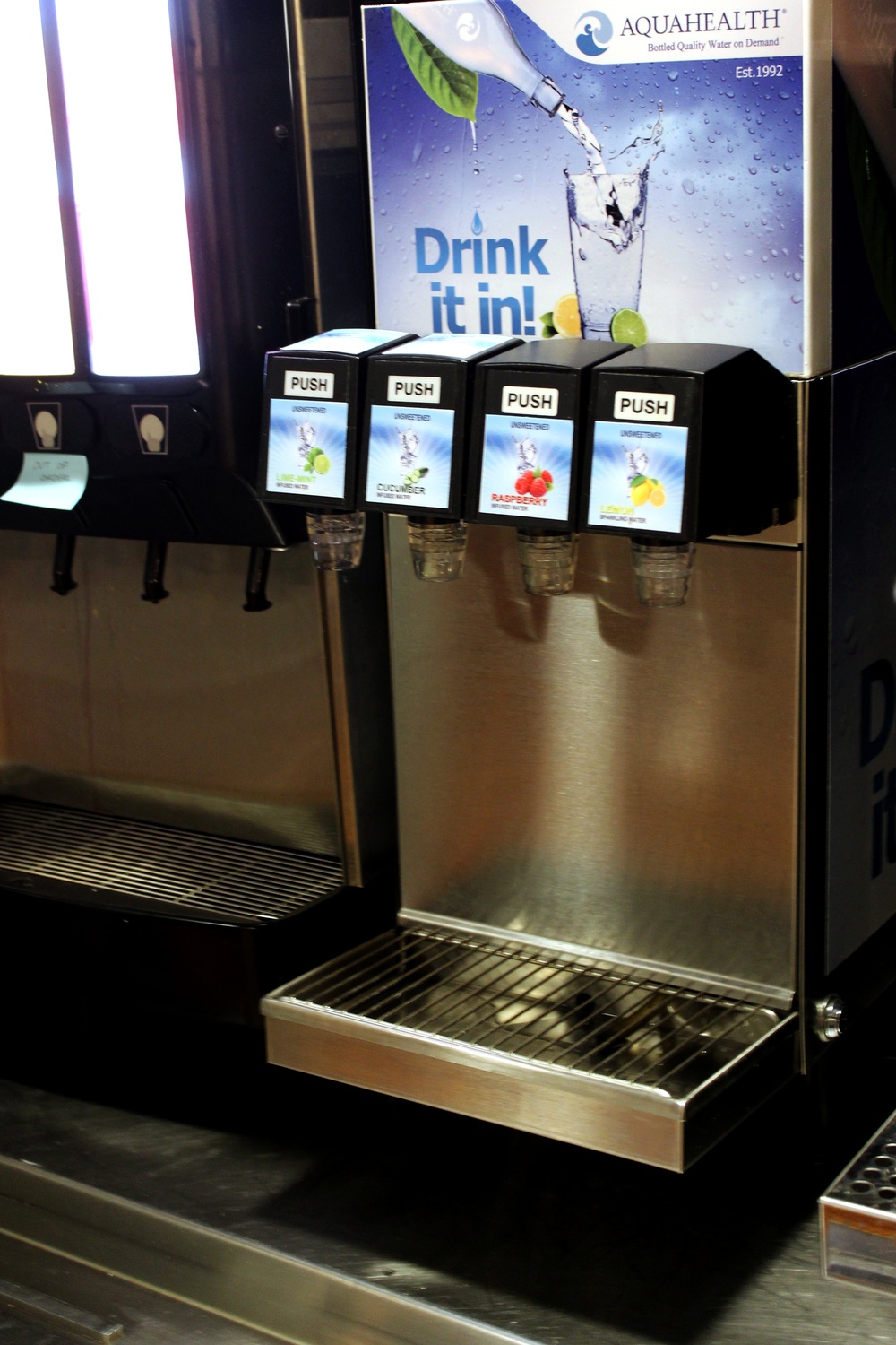 HUDS recently added infused water machines to their beverage options in the college dining halls.