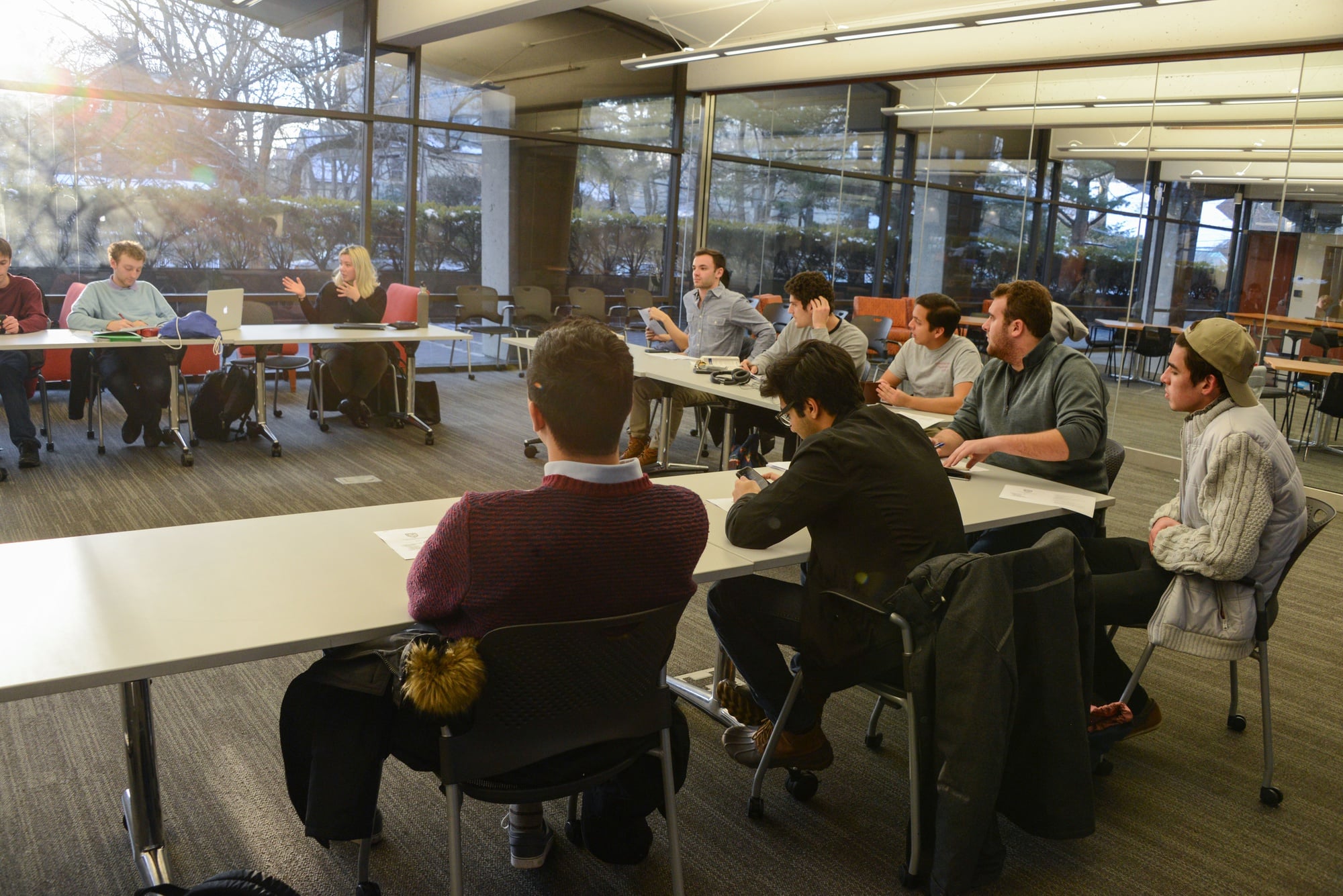 Members of the Harvard Undergraduate Council meet in the SOCH on Sunday afternoon to discuss issues and concerns raised by the student body.