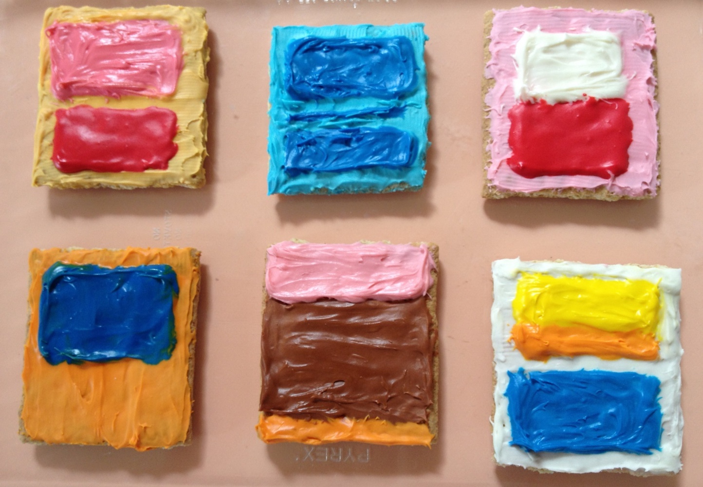 Emily Zauzmer made Mark Rothko paintings out of cookies in July 2013.
