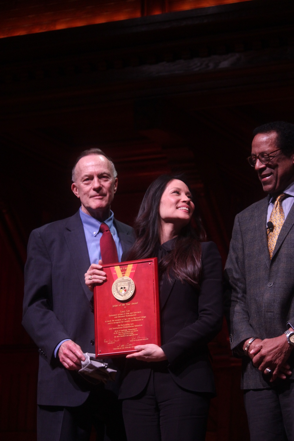 Actress and activist Lucy Liu was named the 2016 Harvard Foundation’s Artist of the Year during Cultural Rhythms. 