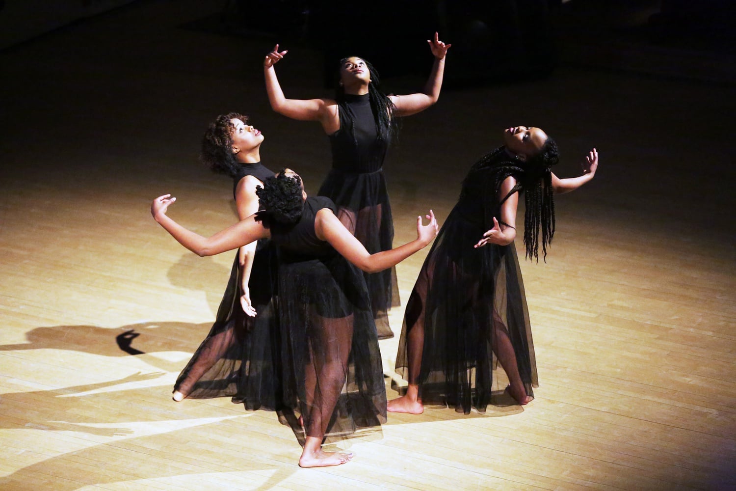 Students perform at the Black Arts Festival Performing Arts Showcase, “A Night of Tributes.” The show featured The Kuumba Singers of Harvard College, Expressions, Black C.A.S.T, and the Nigerian Student Association. 
