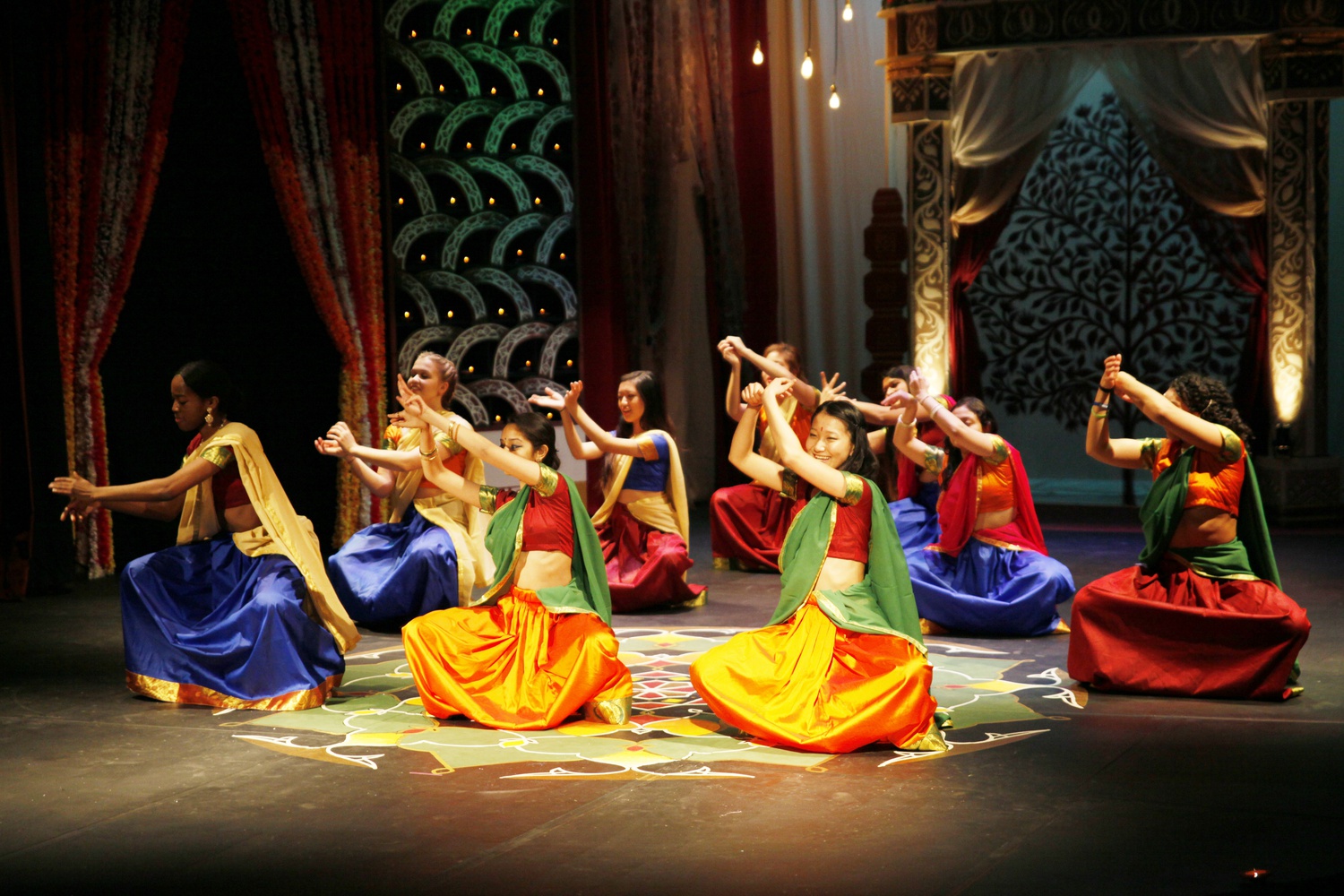 Students perform “Folk” during Ghungroo 2016. 