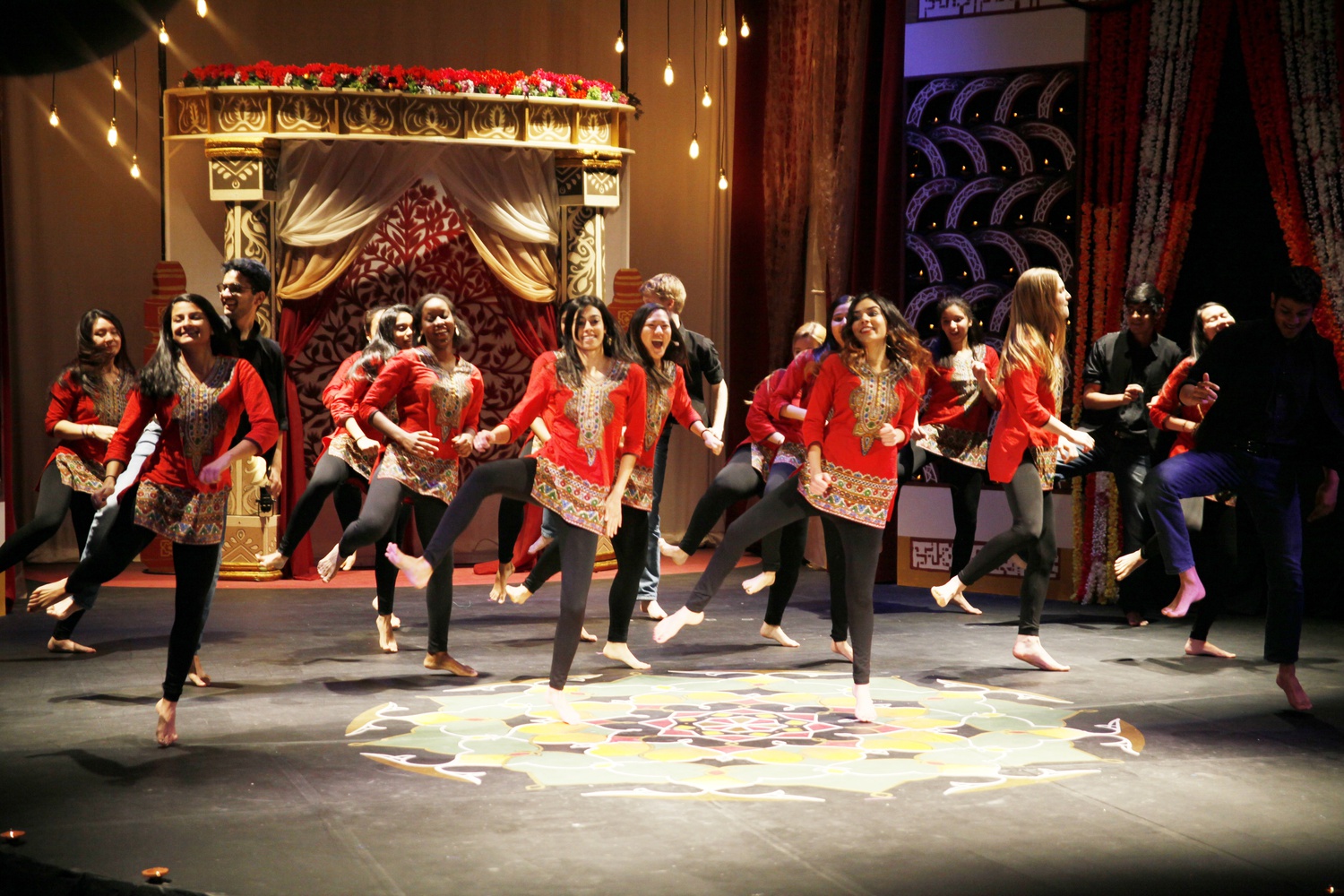 Students perform “Oldies” during Ghungroo 2016.