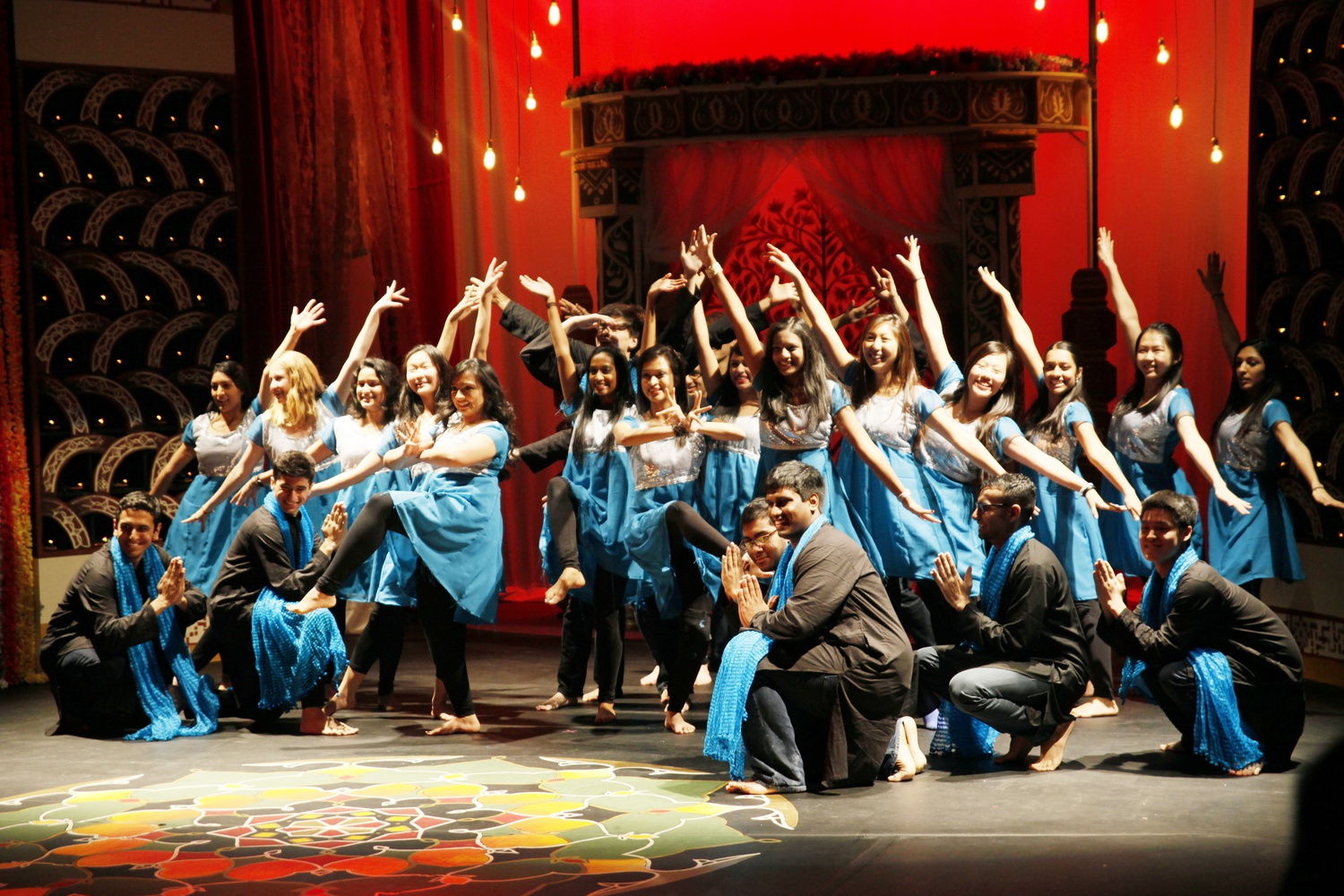Students perform “Fusion” during Ghungroo 2016. 