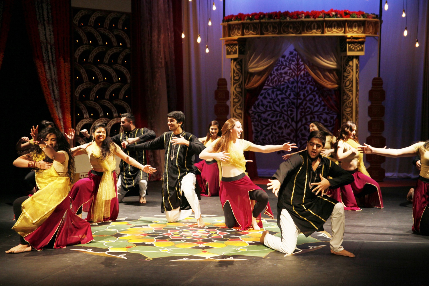 Students perform “Filmi” during Ghungroo 2016. 