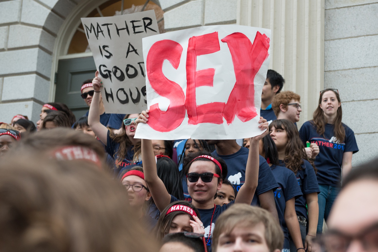 While others made cheeky hints about the perks of Mather's many singles, one student cut right to the chase.