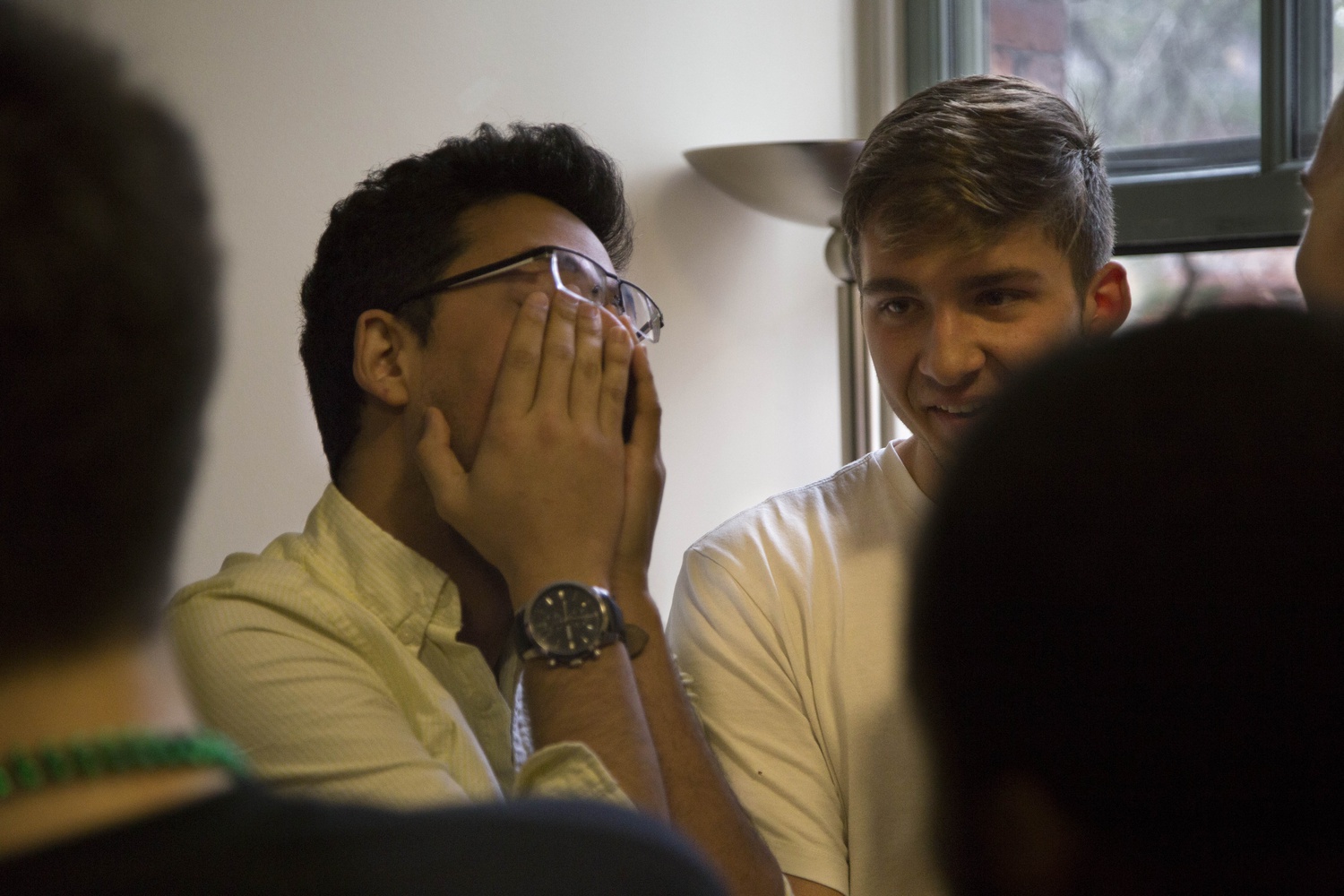 “I think I  used the phrase ‘I am down with any house besides Currier,’” said Ali Dastjerdi ’19 upon learning he will live in Currier House. After a few minutes, Dastjerdi warmed to the news and urged his blockmates to be positive.