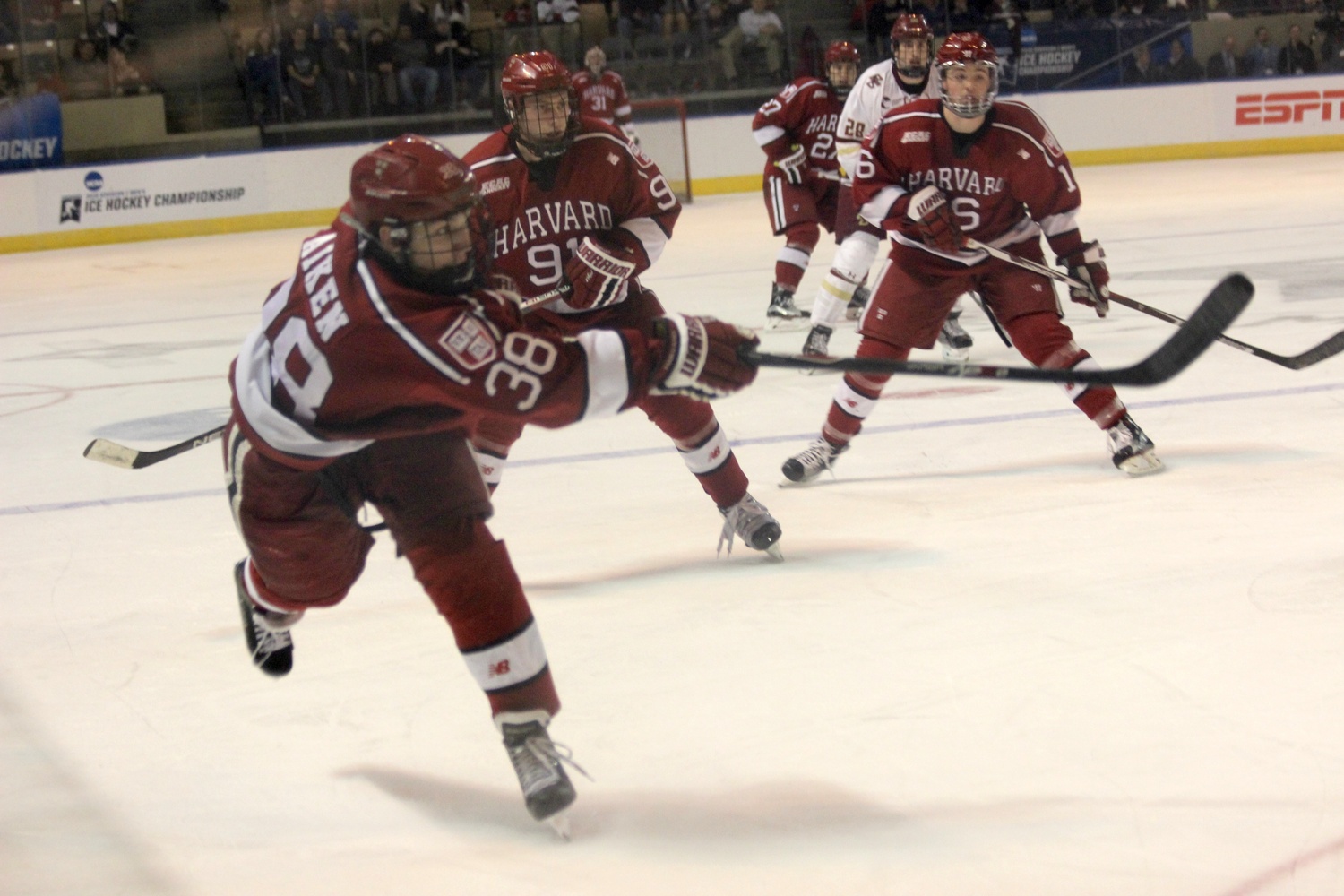 Sophomore Thomas Aiken stepped into the lineup for the third consecutive game on Friday in the absence of Wiley Sherman.