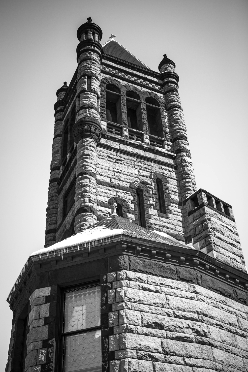 The Harvard Epworth United Methodist Church is built of red granite with sandstone trimming. The church was organized in 1941 after the Harvard Street Methodist Church and Epworth Methodist Church merged.
