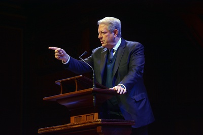 Cover image for Al Gore Optimistic About Improving Global Sustainability