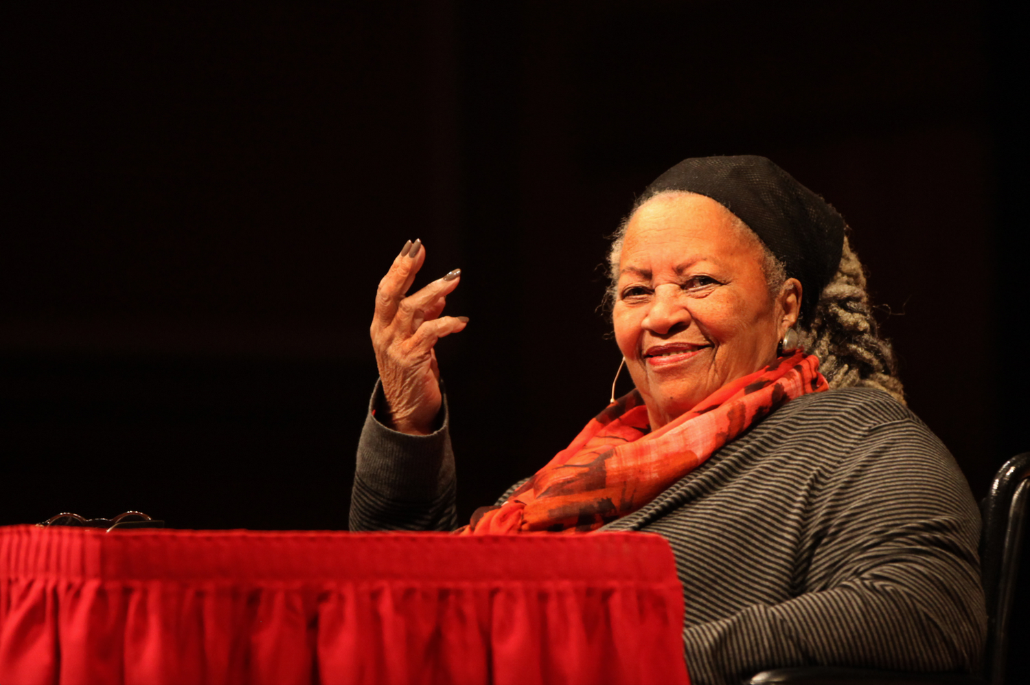 A photo of Toni Morrison from earlier this year.