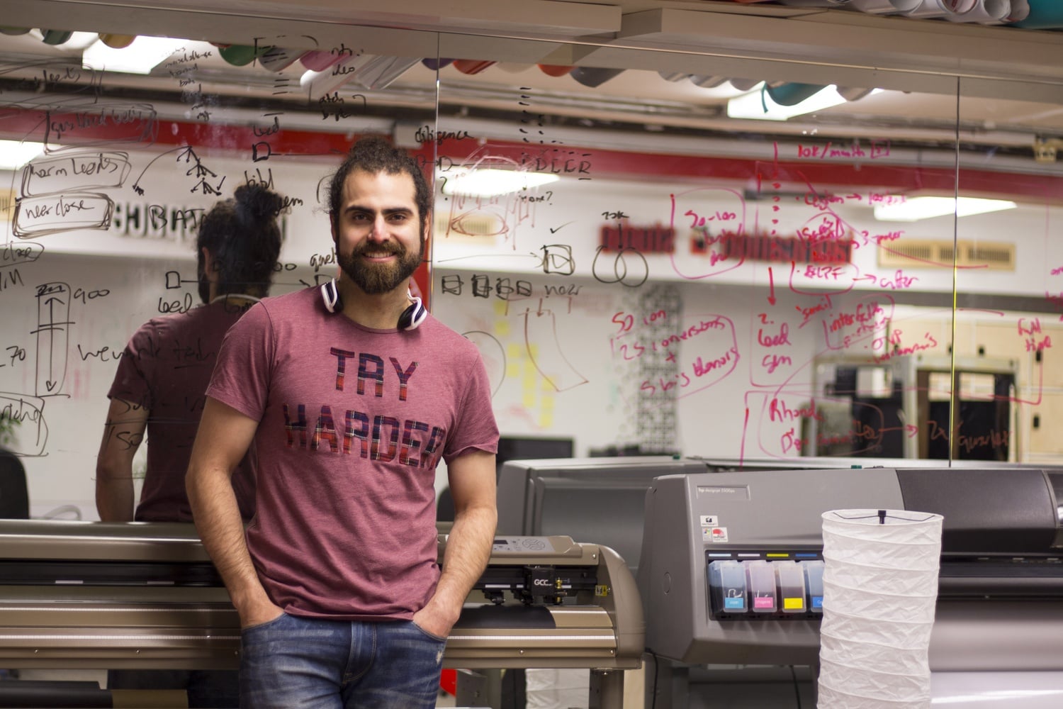 Nadeem Mazen poses for a photo at his Central Square-based startup, danger!awesome, in 2016. Mazen was elected to the Cambridge City Council in 2013 and served on the body through 2017.