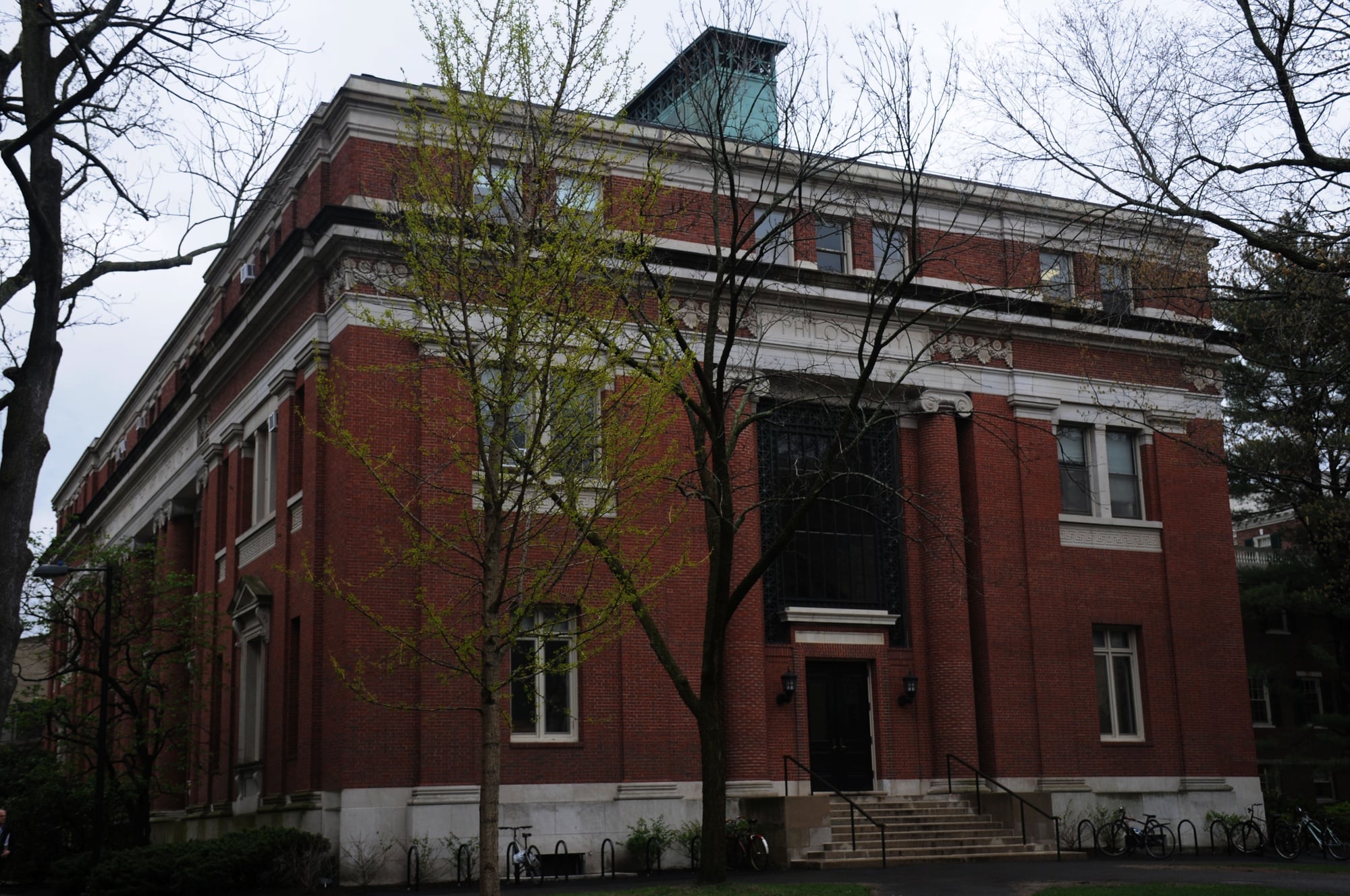 Emerson Hall houses Harvard's Philosophy department.