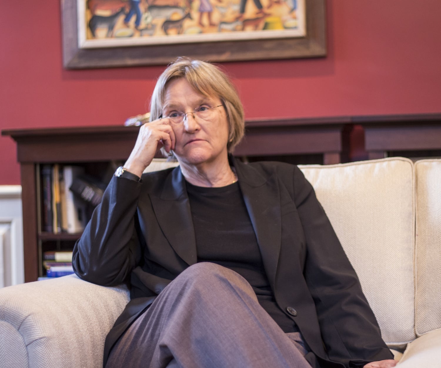 University President Drew G. Faust, a historian by trade, says changing lyrics to Harvard's alma mater is an important symbolic gesture.