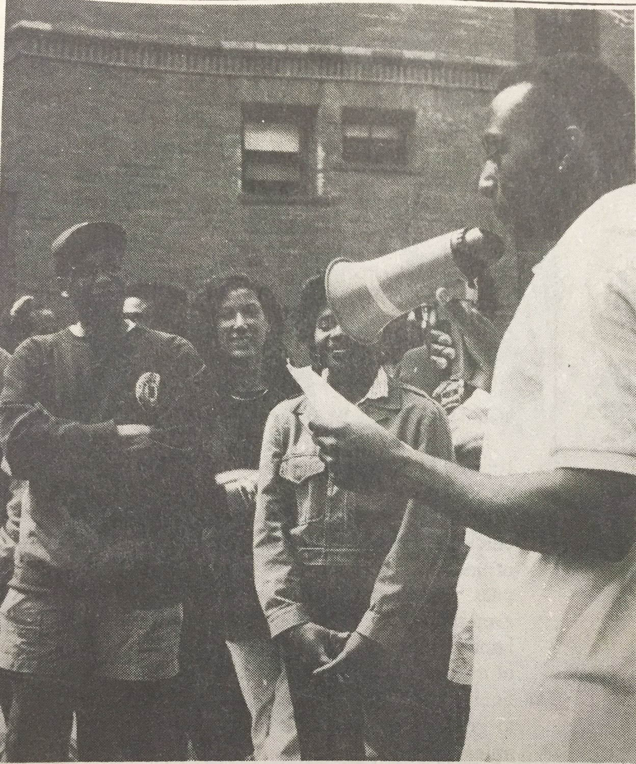 Students rally for faculty diversity at Harvard Law School in 1991.