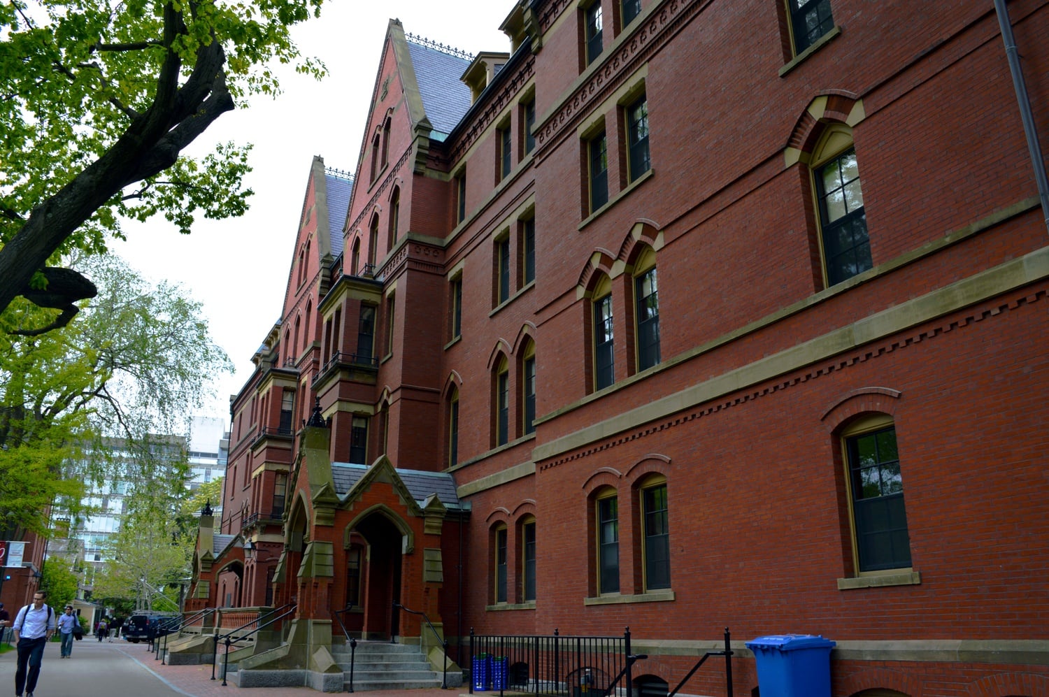 Matthews Hall, a freshman dorm at the heart of Harvard Yard.
