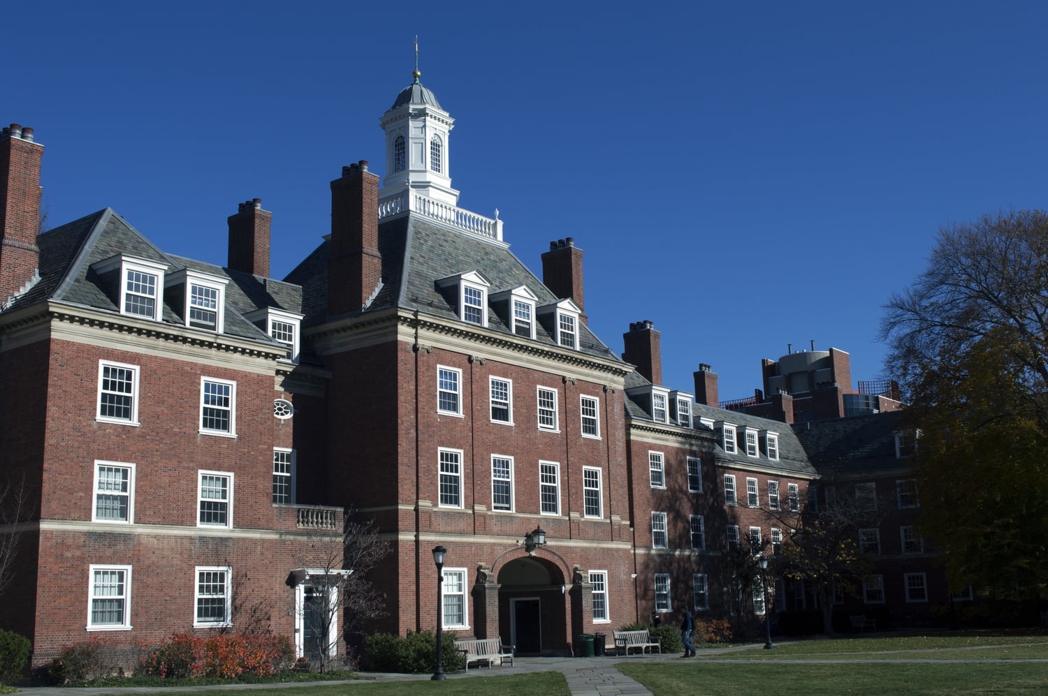 Silliman College, the largest residential college at Yale University.  At Yale, most freshmen live in freshman housing on Old Campus, clustered according to their assignments.  Freshmen assigned to Silliman and nearby Timothy Dwight instead live in their College among upperclassmen.
