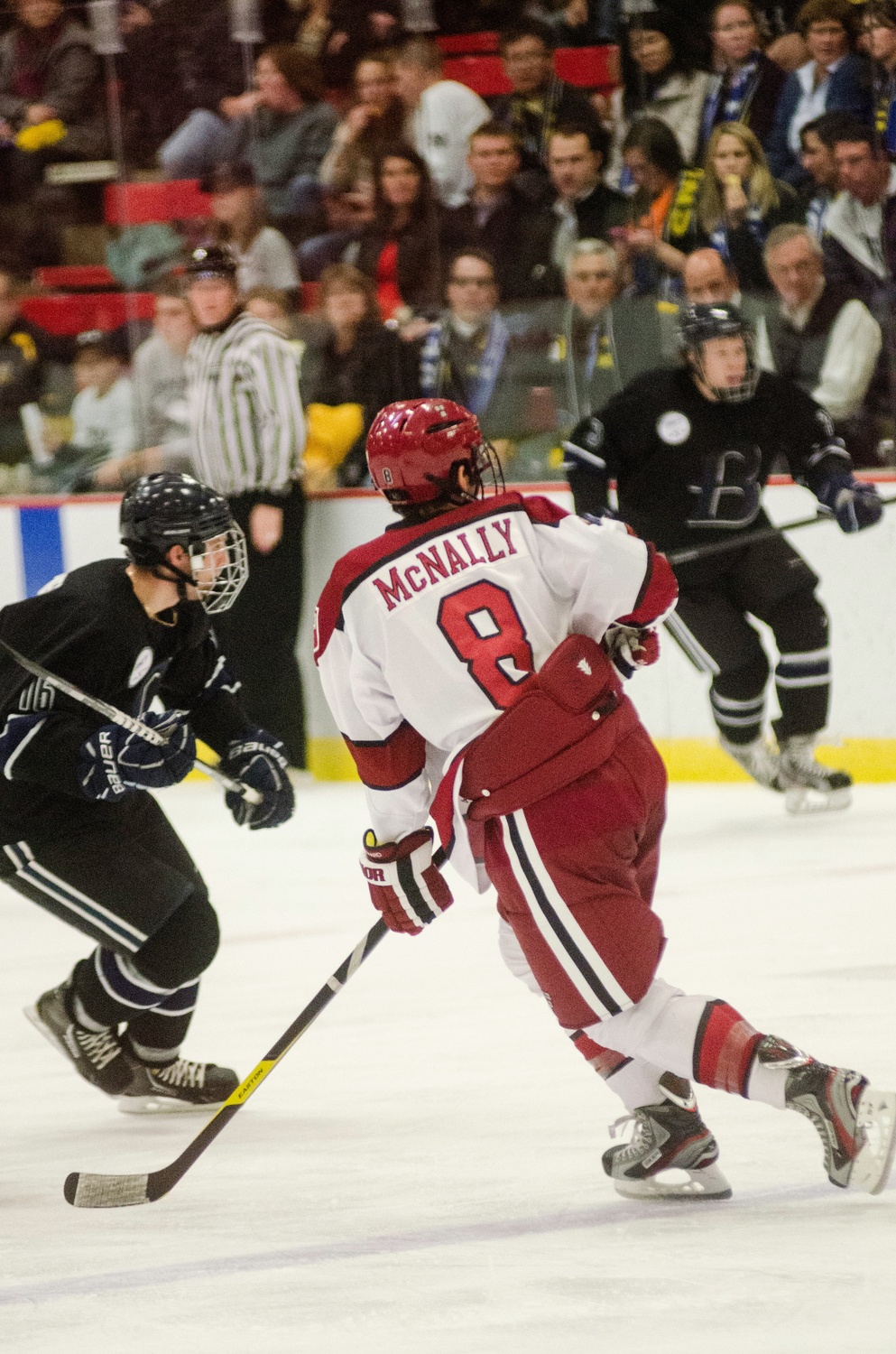 Patrick McNally (8) was one of three key contributors to leave the Crimson in the fall of 2012 in the midst of the Gov. 1310 investigation.