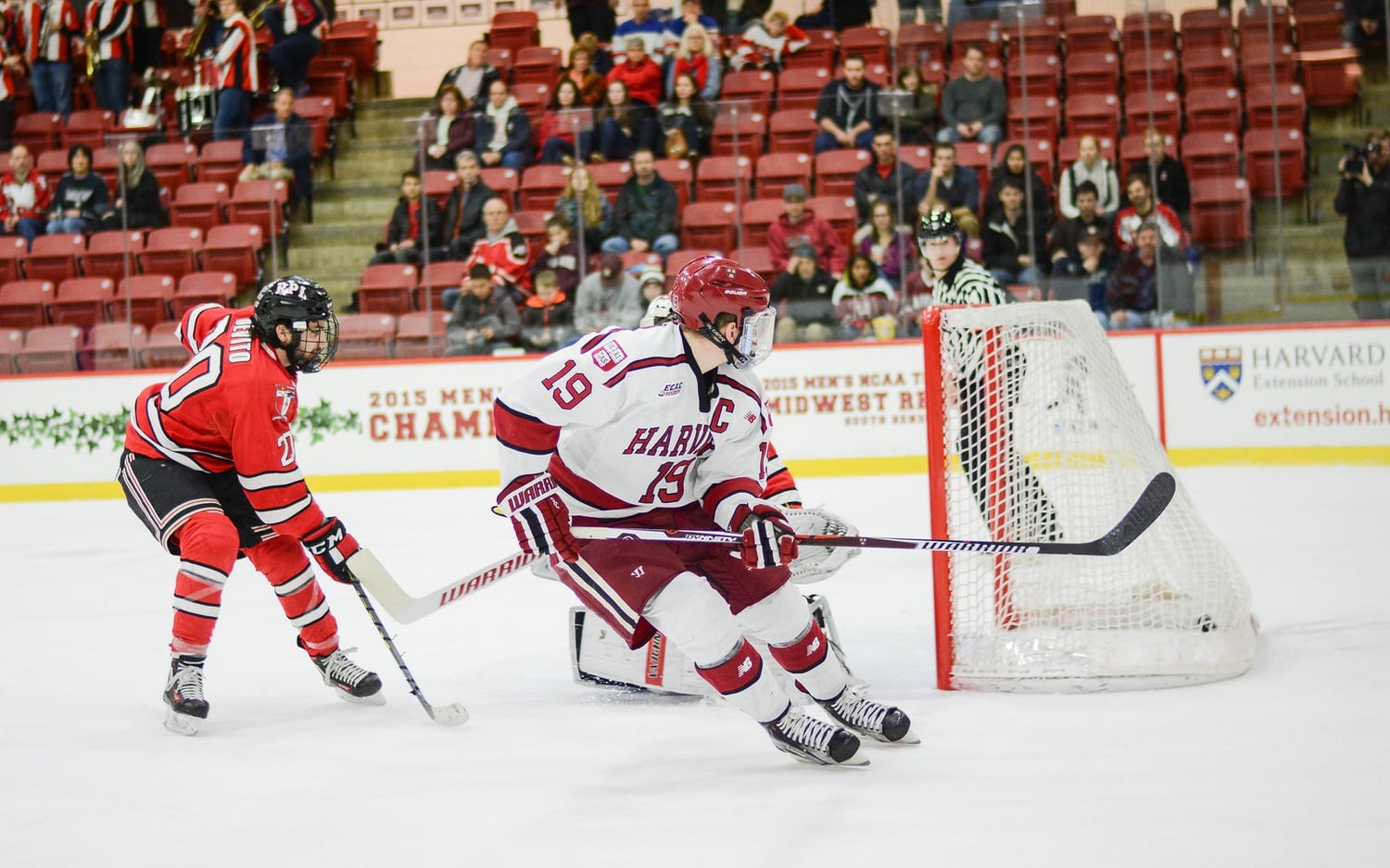 March 12: Vesey's final career goal at the Bright Center pushed the Crimson's lead to 6-2 over RPI in Game 2 of the ECAC Quarterfinals, helping Harvard punch its ticket to Lake Placid.