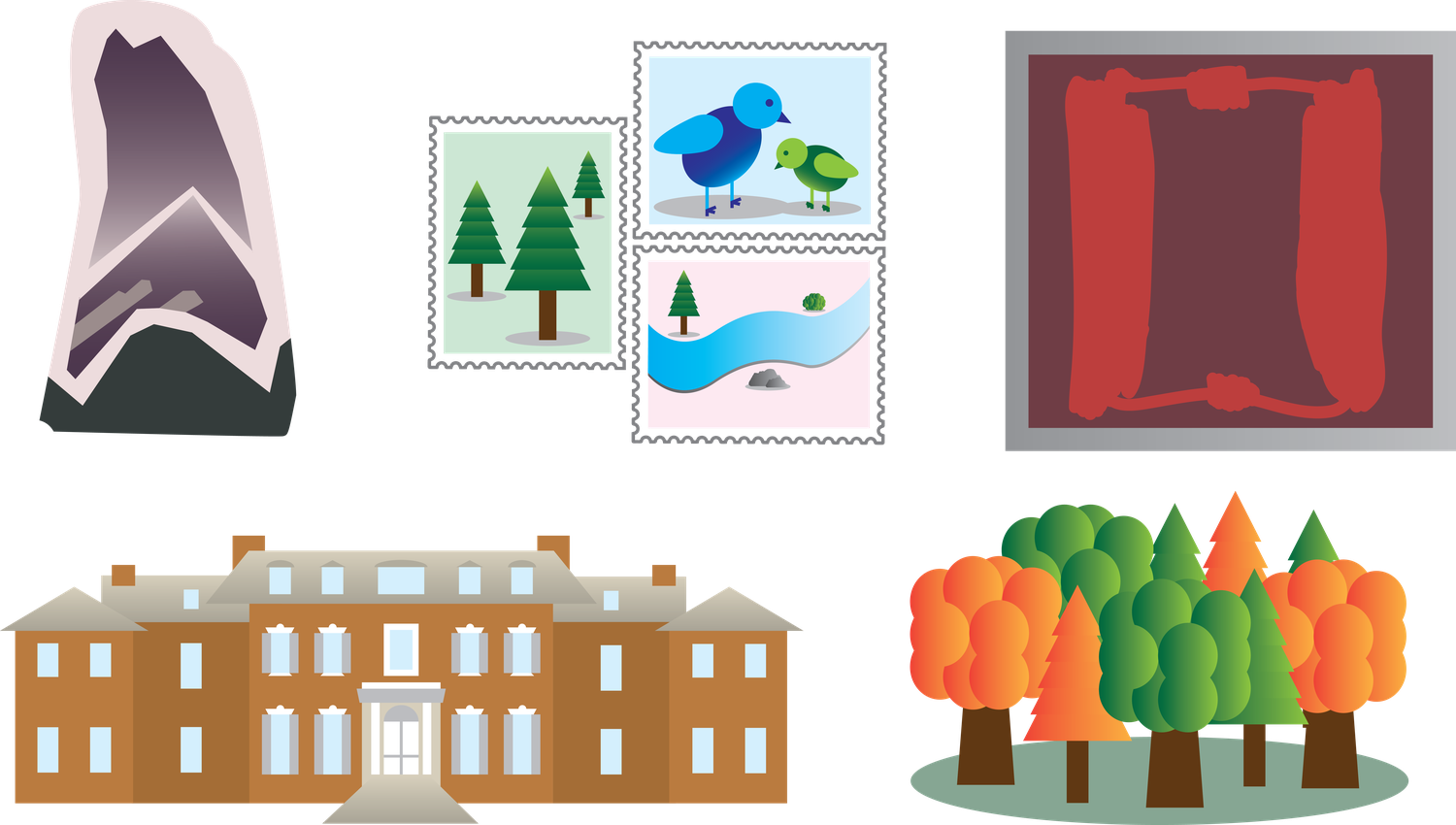 Harvard's donations include minerals, stamps, art, Dumbarton Oaks, and the Arnold Arboretum.