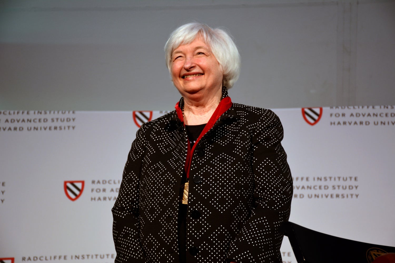 Janet Yellen, the former chair of the Federal Reserve Bank, received the Radcliffe Medal in 2016. Now she's speaking out in favor of Harvard's race-conscious admissions policies.
