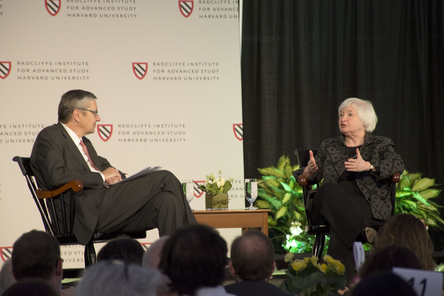 Chair of the Federal Reserve System Janet Yellen in conversation with Robert M. Beren Professor of Economics N. Gregory Mankiw.