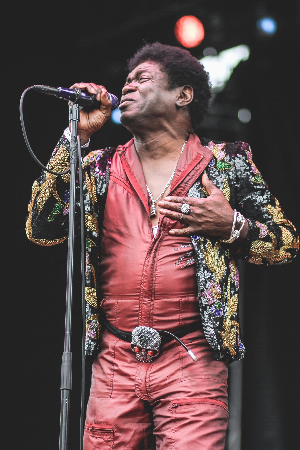 Charles Bradley performs at Boston Calling on Sunday, May 29.
