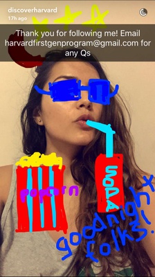 Cover image for Harvard Admissions and Financial Aid Snapchat